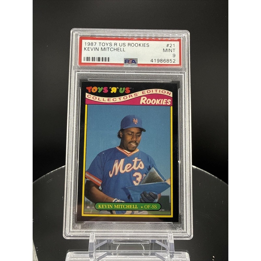 1987 Toys R Us Rookies #21 Kevin Mitchell PSA 9 New York Mets Rookie - Very Rare